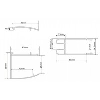 Inloopdouche + Muurprofiel 10mm NANO Glas (Alle Maten) x 200cm