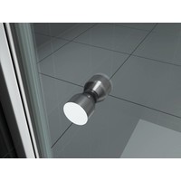 Wiesbaden nisdeur met profiel 100x200 cm 8mm NANO glas