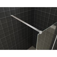 Wiesbaden inloopdouche + RVS profiel 900x2000 10mm NANO glas