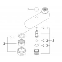 Wiesbaden Thermostatische Baduitlopen Chroom