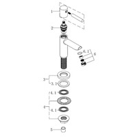 Toiletkraan Koudwater Wiesbaden Amador KIWA 1'2 Inch Chroom