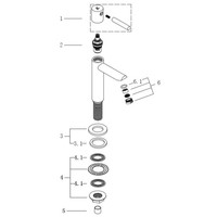 Toiletkraan Wiesbaden Amador XL KIWA Hoog 1'2inch Chroom