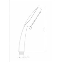 Wiesbaden 304-verstelbare handdouche RVS