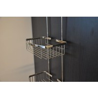 Domo chroom ophangrek tbv glazen wand 80cm