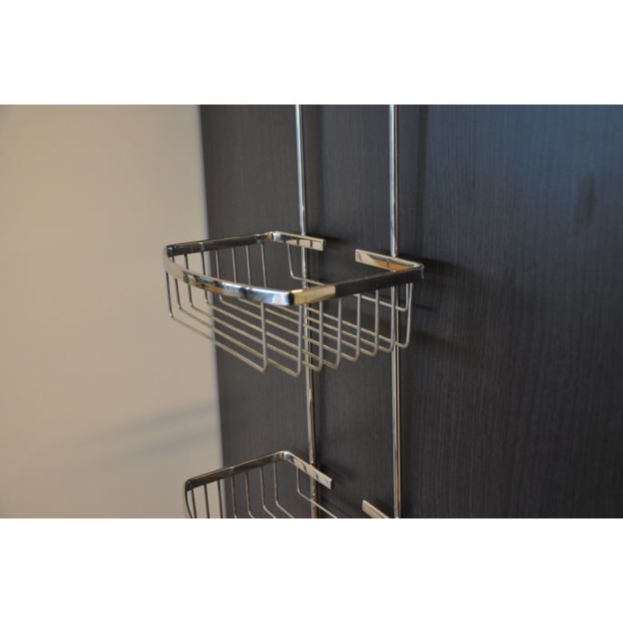 Domo chroom ophangrek tbv glazen wand 80cm