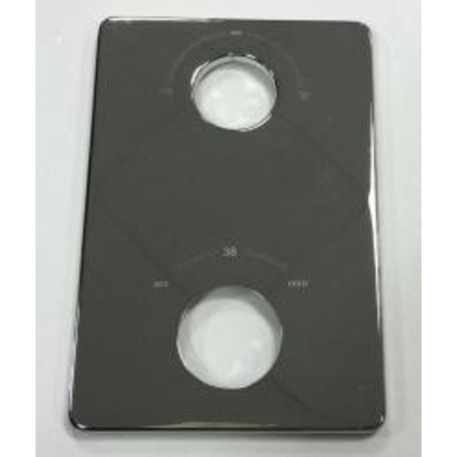 Wiesbaden chr.bodemplaat type 2 inbw.douche 2 kn. 125x185