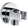 Muur Doucheaansluiting Met Opsteek Wiesbaden 1'2 Inch Messing Chroom
