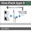 Wiesbaden One-pack inbouwthermostaatset vierk.type 6 (20cm)