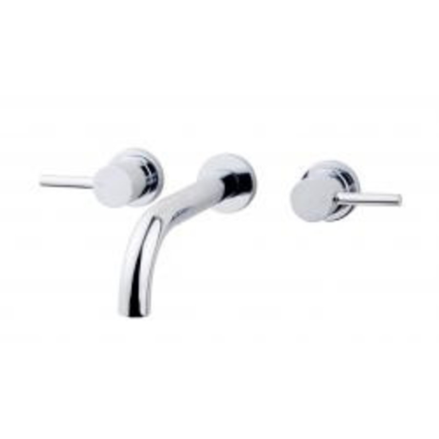 Wiesbaden Caral inbouw-wastafelmengkraan 2-knops chroom