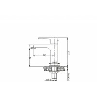 Wiesbaden Casma toiletkraan 1/2'' chroom