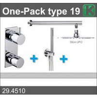 Wiesbaden one-pack inbouwthermostaatset type 19 (30cm ufo)