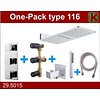 Wiesbaden Wiesbaden one-pack inbouwthermostaatset type 116 (24x55)
