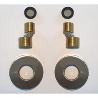 Wiesbaden Rio set S-kopp.+ rozet 1/2''x3/4'' geb.staal