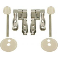 Wiesbaden bevestigingset WC zitting hout chroom