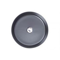 Wiesbaden Link opzetwastafel rond 400x145 zwart