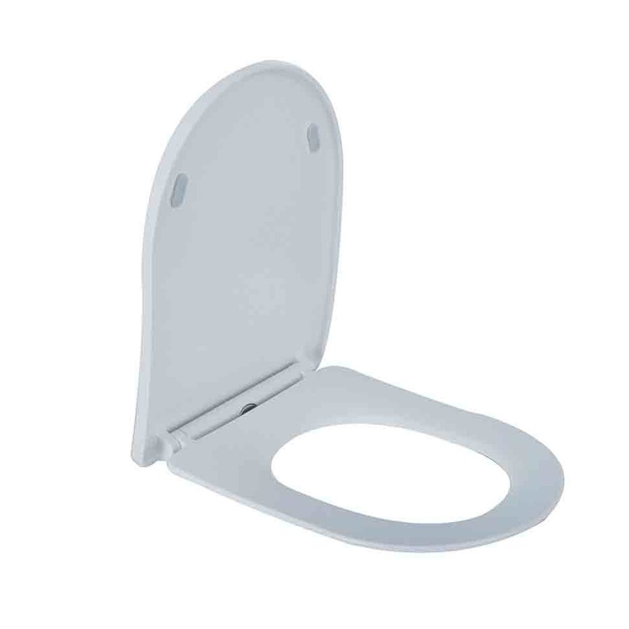 Wiesbaden Shade Slim toiletzitting + deksel one-touch wit