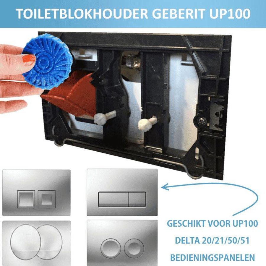 Toiletblokhouder montageset tbv Geberit UP-100