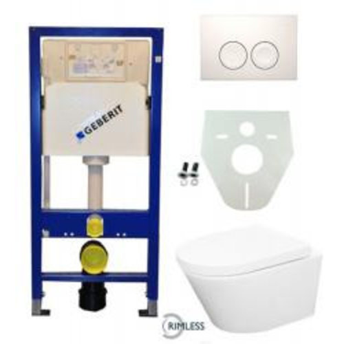 Geberit UP 100 Vesta Rimless wc+zitt.+ Delta 21 wit 