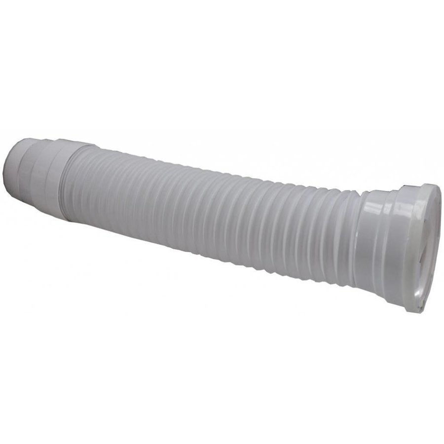 Flexibele uittrekbare closetaansluitstuk 110/103 wit