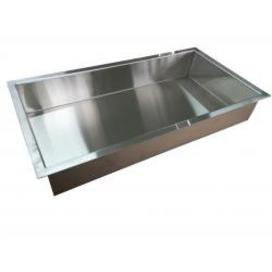 Wiesbaden RVS inbouwnis 30x60x10cm