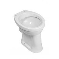 Wiesbaden staande verhoogde toiletpot +6 PK wit