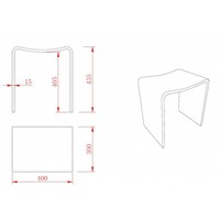 Solid Surface kruk  400x300x425