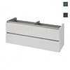 Wiesbaden The Moriz losse onderkast dubbel+4 laden 120x47 hoogglans grijs
