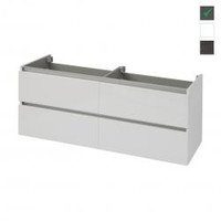 The Moriz losse onderkast dubbel+4 laden 120x47 hoogglans grijs