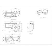 Wiesbaden Hardstenen rond fonteintje links 40x23x10