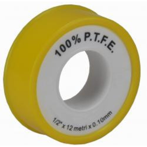 Teflon-Tape 12 mtr x 12 mm x 0,1 mm ongekeurd 