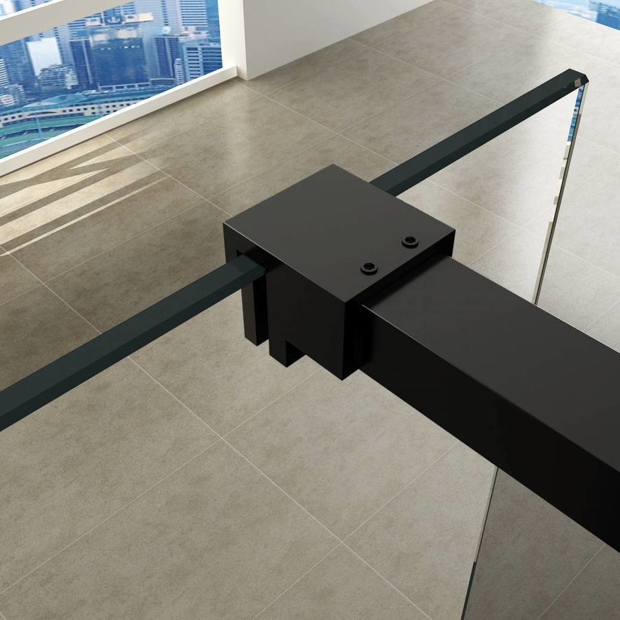 Vierkante Stabilisatiestang 120 cm Mat Zwart (complete set)