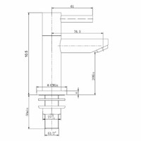 Fonteinkraan Wiesbaden Amador Keramisch 1/2" Zwart