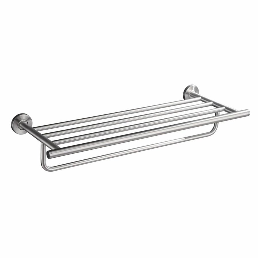 Wiesbaden 304-handdoekrek lig/hang rond 60cm RVS