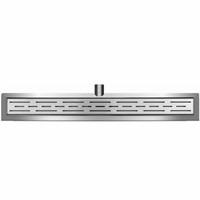 Wiesbaden RVS 3e G.douchegoot +muurflens +RVS sifon +filter 80x7