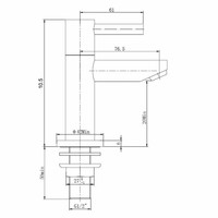 Fonteinkraan Wiesbaden Amador Keramisch 1/2" Zwart