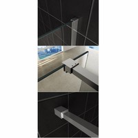 Inloopdouche Wiesbaden Slim Middenband Glas 80x200 8mm Nano Coating