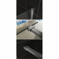 Inloopdouche Wiesbaden Slim Middenband Glas 80x200 8mm Nano Coating