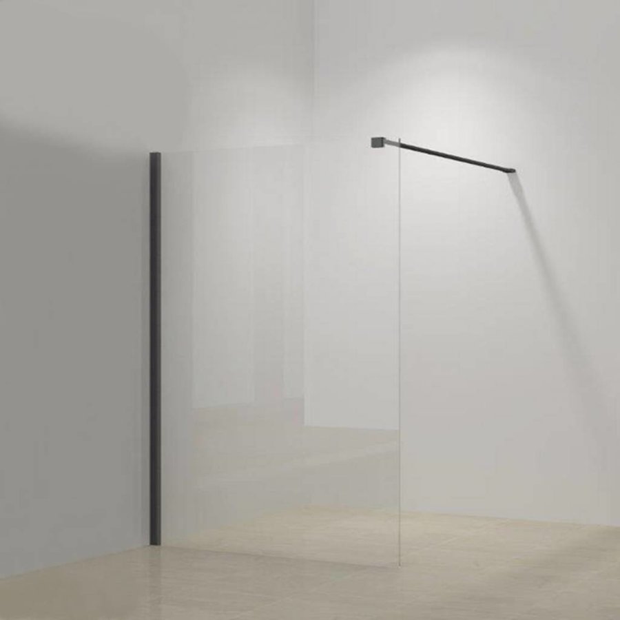 Inloopdouche Boss & Wessing Black 60x200cm Helder glas