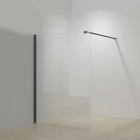 Inloopdouche Boss & Wessing Black 70x200cm Helder glas