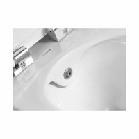 Wandcloset Creavit Free met Bidetkraan Rimfree Wit Keramiek  (Excl. zitting)