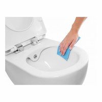 Wandcloset Creavit Free met Bidetkraan Rimfree Wit Keramiek  (Excl. zitting)