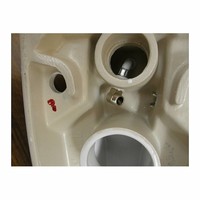 Wandcloset Creavit Free met Bidetkraan Rimfree Wit Keramiek  (Excl. zitting)