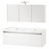 Differnz Badmeubelset Differnz Shout 120x49x45 cm Wit (Incl verlichting)