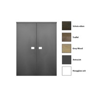 Kolomkast Sanicare Q5 2 Soft-Close Deuren 90 cm Grey-Wood