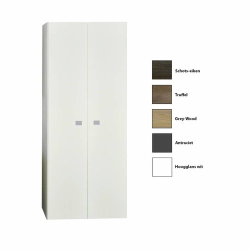 Kolomkast Sanicare Q5 2 Soft-Close Deuren 160 cm Grey-Wood 