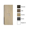 Kolomkast Dubbel Q9/Q10/Q11 Sanicare Soft-Closing Deuren Chromen Greep 160x67x32 cm Antraciet