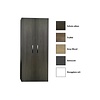 Sanicare Kolomkast Sanicare Q1/Q4/Q12 2-Deurs Soft-Closing Chromen Greep 160x67x32 cm Grey-Wood