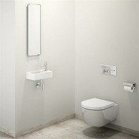 Fontein Clou Flush 3 36x18x9cm Keramiek Glans Wit (Met Kraangat Rechts)