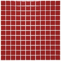 Mozaïek Barcelona 30x30cm Geglazuurd Porselein Glanzend Rood (Prijs Per m2)