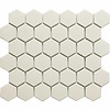 The Mosaic Factory Mozaïek London 28.1x32.5 cm Onverglaasd Porselein Hexagon, Mat Antislip En Wit (Prijs Per m2)